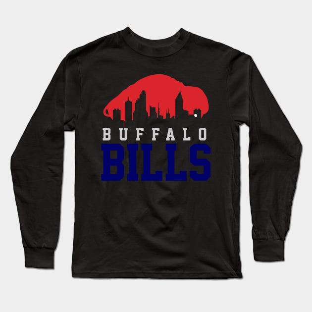 Buffalo Bills Football Long Sleeve T-Shirt by cInox